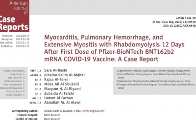 Miocardite, emorragia polmonare e miosite estesa con rabdomiolisi 12 giorni dopo la prima dose del vaccino COVID-19 ad mRNA Pfizer-BioNTech BNT162b2: un caso clinico”