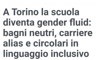 A Torino la scuola diventa gender fluid