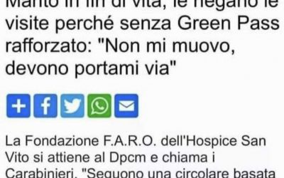 Il greenpass e’vivo e lotta contro di noi