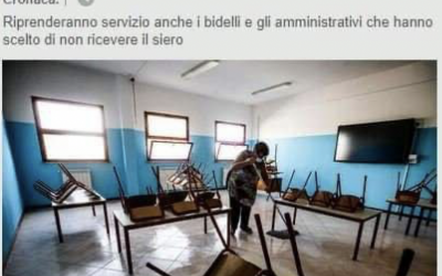 I prof “reietti” ritornano a scuola a testa alta